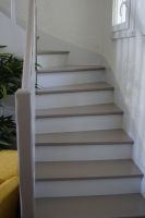 Mise en peinture d'un escalier